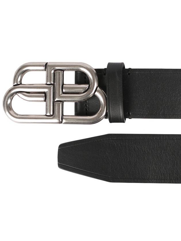 Men's BB Buckle Large Belt Black - BALENCIAGA - BALAAN 4