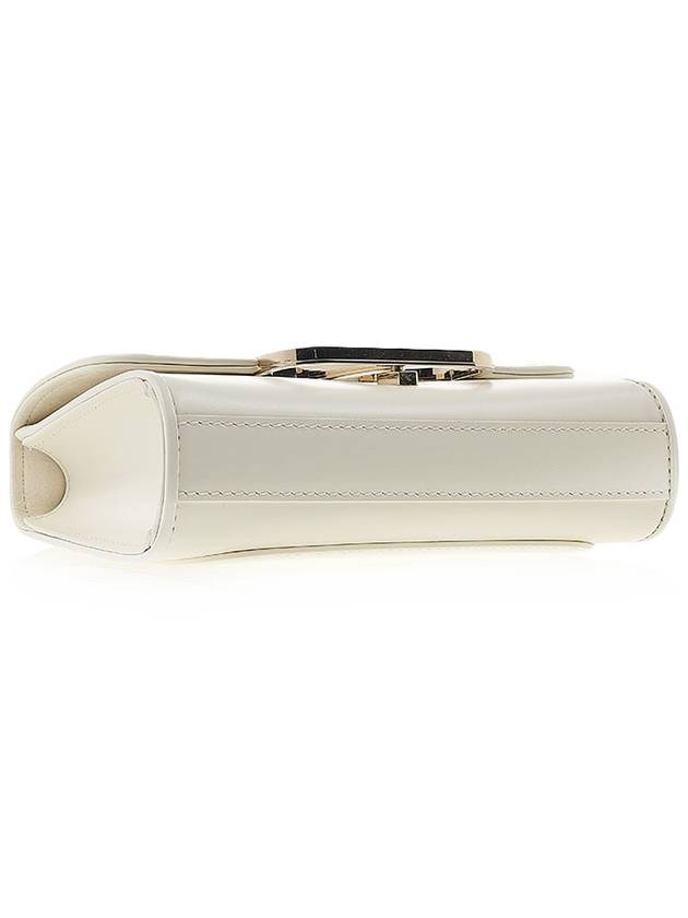 V Logo Type Small Leather Shoulder Bag Ivory - VALENTINO - BALAAN 6