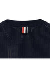 Pointel Stitch Women s Knit Short Sleeve T Shirt FKA458A - THOM BROWNE - BALAAN 4
