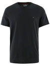 Core Flag Short Sleeve T-Shirt Black - TOMMY HILFIGER - BALAAN 3