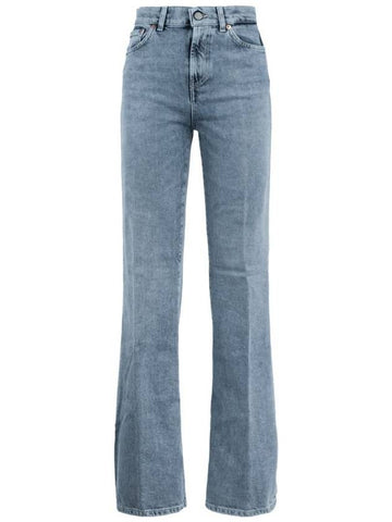 Dondup Amber Wide Leg Stretch Denim Jeans - DONDUP - BALAAN 1