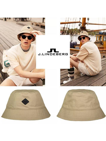 Brown Ria Logo Twill Bucket Hat FMAC05898-C106 - J.LINDEBERG - BALAAN 1