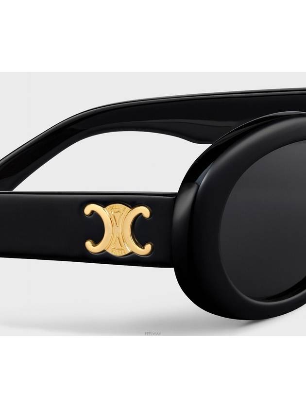 Eyewear Triomphe 01 Acetate Sunglasses Black - CELINE - BALAAN 4