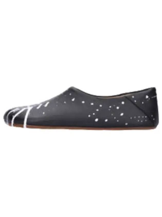 MM6 Painting Ballet Flat Shoes Black Bright White - MAISON MARGIELA - BALAAN 1