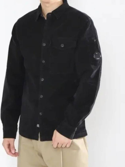 Lens Detail Long Sleeve Shirt Black - CP COMPANY - BALAAN 2