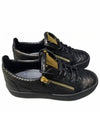 RW6000 007 Zipper Snakeskin Sneakers Black - GIUSEPPE ZANOTTI - BALAAN 1