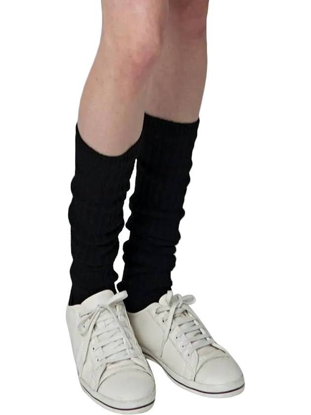 Doubleless Knee Socks Black - ATHPLATFORM - BALAAN 1