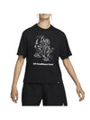 ACG Loose Fit Graphic Short Sleeve T-Shirt Black - NIKE - BALAAN 1