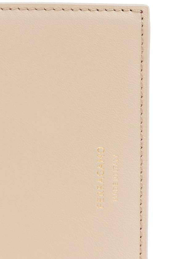 FERRAGAMO Leather Wallet, Women's, Cream - SALVATORE FERRAGAMO - BALAAN 5