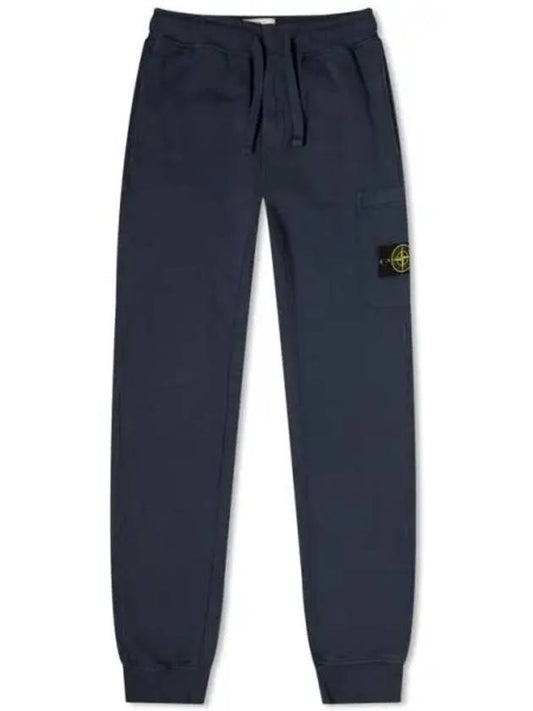 Compass Patch Cotton Track Pants Navy - STONE ISLAND - BALAAN 2