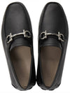 Gancini Ornament Driving Shoes Black - SALVATORE FERRAGAMO - BALAAN 3