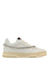 Women's Reweb Low Top Sneakers White - GUCCI - BALAAN 2