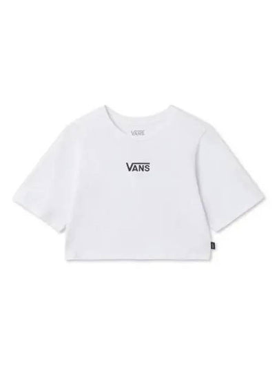 Flying Crew Crop Short Sleeve T-Shirt White - VANS - BALAAN 2