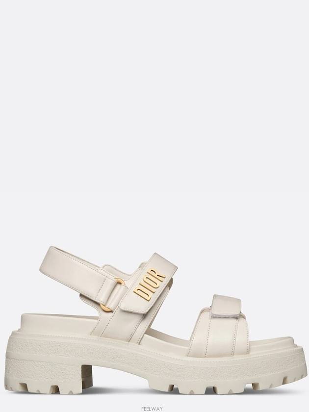 Dioract Platform Lambskin Sandals White - DIOR - BALAAN 2