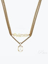 Graffiti Chain Necklace Gold - ALEXANDER MCQUEEN - BALAAN 2