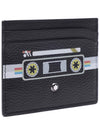 5cc Tape Soft Grain Card Wallet Black - MONTBLANC - BALAAN 4