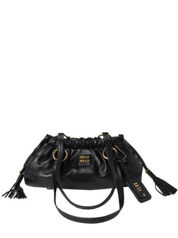 Joie Nappa Leather Tote Bag Black - MIU MIU - BALAAN 1