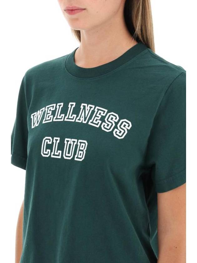 Wellness Club Crop Short Sleeve T-Shirt Forest White - SPORTY & RICH - BALAAN 5