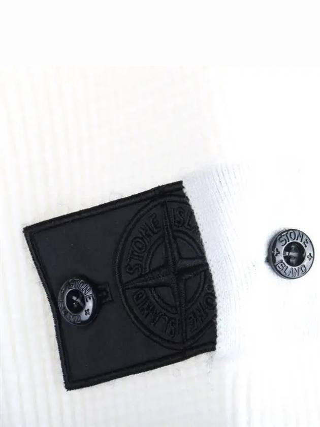 Shadow Project Wappen Patch Knit Top White - STONE ISLAND - BALAAN 5