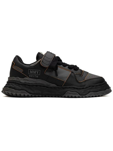 Keith OG Sole Leather Low-Top Sneakers Black Grey - MIHARA YASUHIRO - BALAAN 1