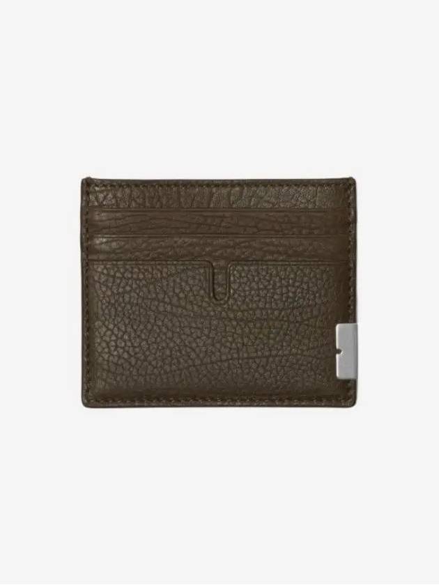 Tall B Leather Card Wallet Brown - BURBERRY - BALAAN 4