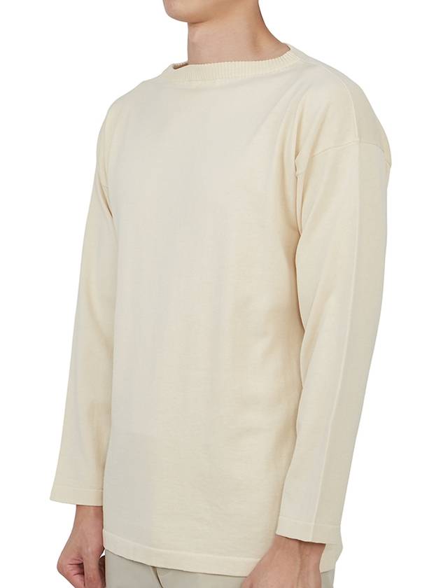 Men's OrGANNIc Cotton Knit Top Ivory - ANDERSEN-ANDERSEN - BALAAN 3