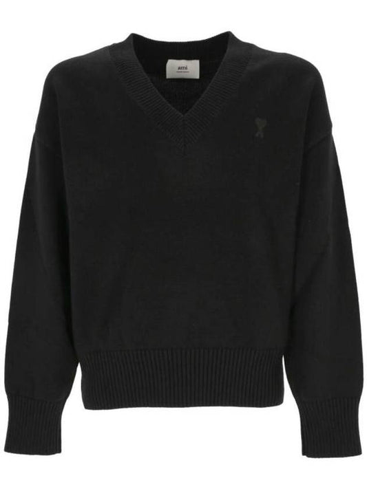 Sweater UKS228 016001 BLACK - AMI - BALAAN 1