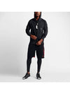 01724786010JordanFleece Hooded Zip JacketBlack - NIKE - BALAAN 5