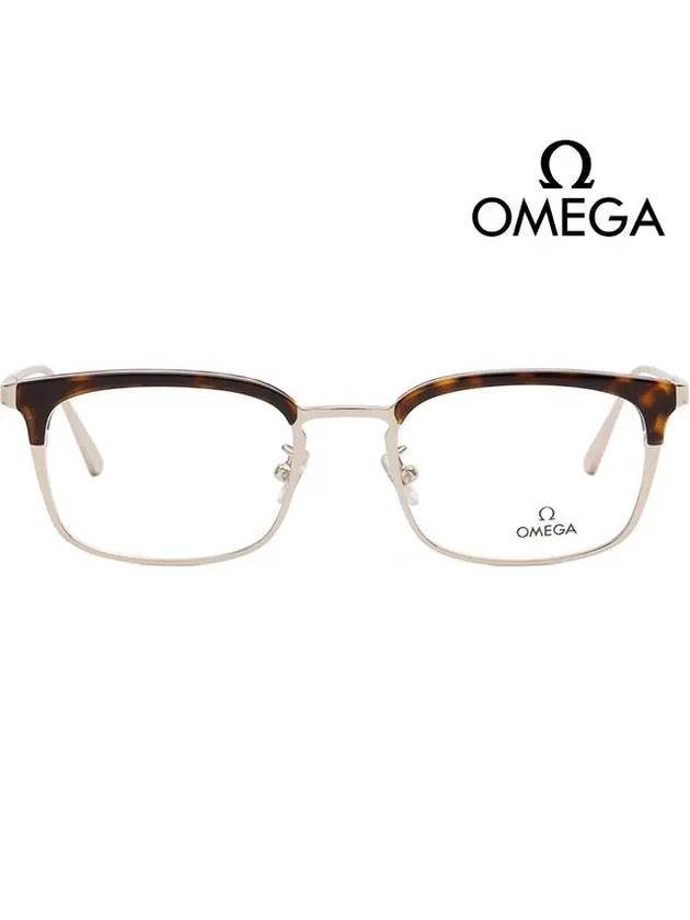 Glasses frame OM5010H 052 lower gold frame retro - OMEGA - BALAAN 3