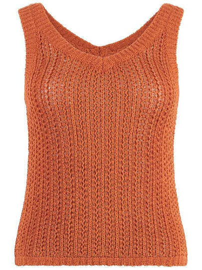 Arrigo sleeveless knit top orange - MAX MARA - BALAAN 2