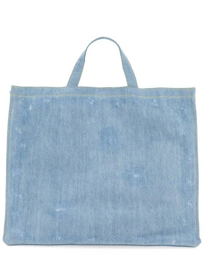 Studios Logo Denim Shoulder Tote Bag Light Blue - ACNE STUDIOS - BALAAN 2