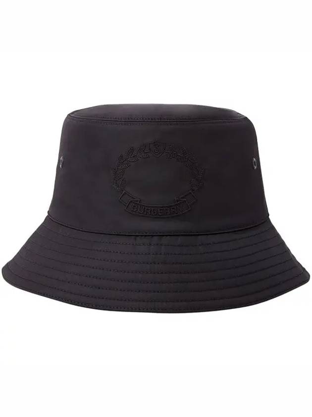 Oak Leaf Crest Bucket Hat Black - BURBERRY - BALAAN 2