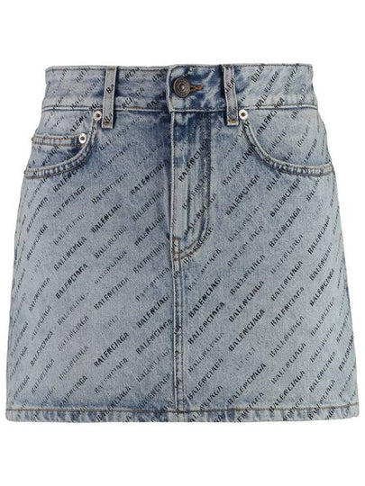 short skirt 744972 TQW66 4141 ICED BLUE - BALENCIAGA - BALAAN 2