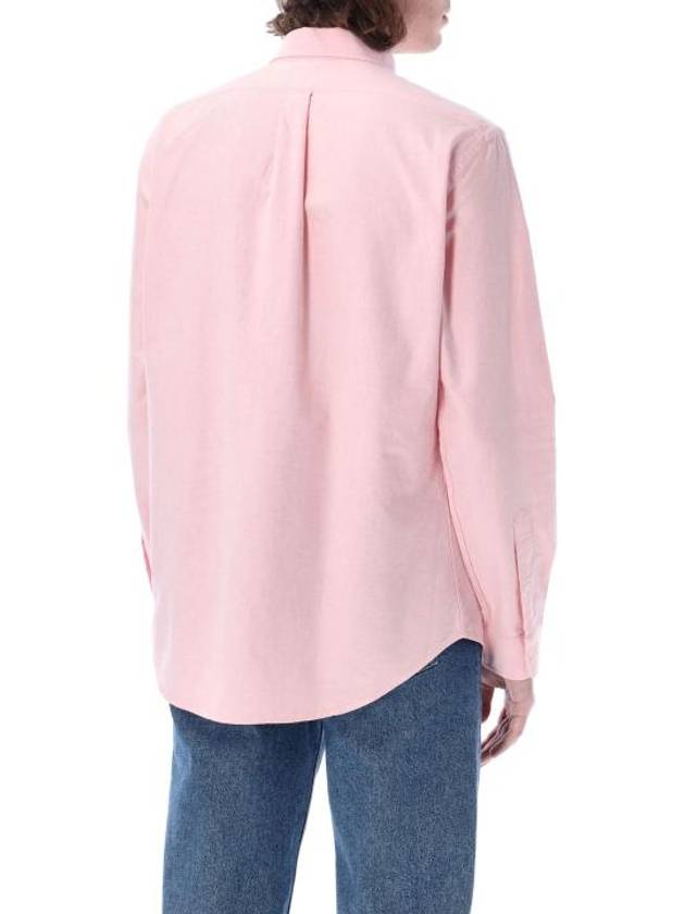 Embroidery Pony Oxford Long Sleeve Shirt Pink - POLO RALPH LAUREN - BALAAN 3