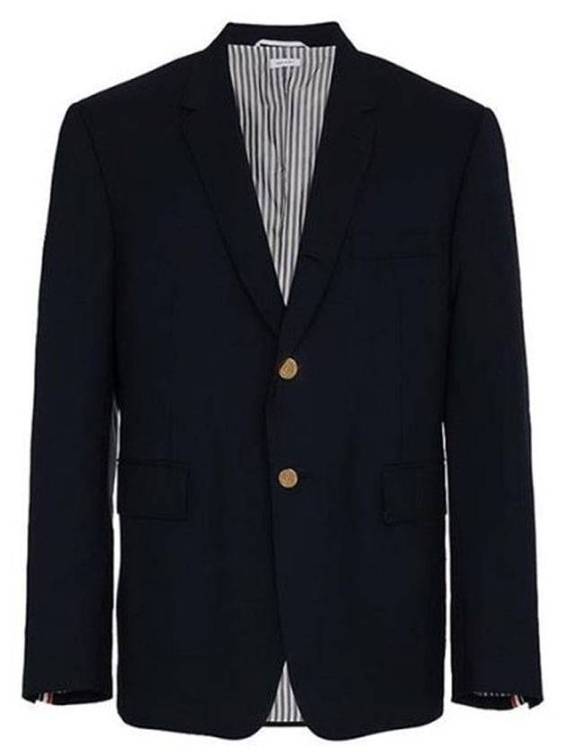 Three Stripe Tab Wool Blazer Jacket Navy - THOM BROWNE - BALAAN 1