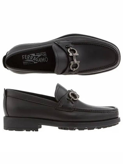 Men's David Gancini Loafers Black - SALVATORE FERRAGAMO - BALAAN 2