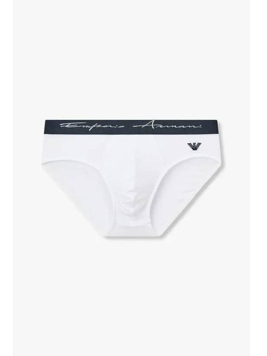 UNDERWEAR Men s Logo Banded Modal Briefs White - EMPORIO ARMANI - BALAAN 1