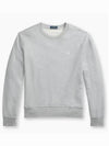 Embroidered Pony Logo Crew Neck Cotton Sweatshirt Grey - POLO RALPH LAUREN - BALAAN 2