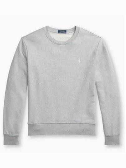 Embroidered Pony Logo Crew Neck Cotton Sweatshirt Grey - POLO RALPH LAUREN - BALAAN 2