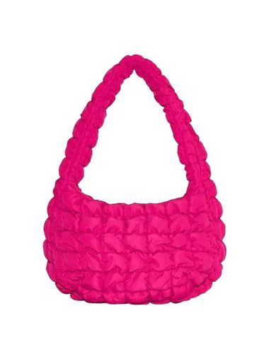 Quilted Mini Shoulder Bag Bright Pink - COS - BALAAN 1