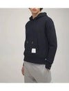 Men's Center Back Stripe Logo Patch Hoodie Navy - THOM BROWNE - BALAAN 4