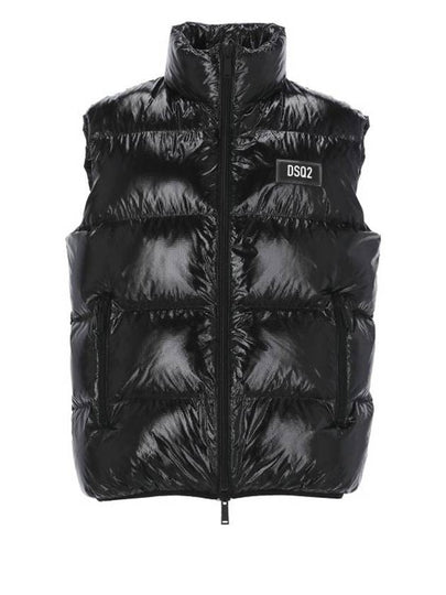 Logo Down Vest Black - DSQUARED2 - BALAAN 2