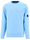 Diagonal Raised Fleece Sweatshirt Sky Blue - CP COMPANY - BALAAN 1