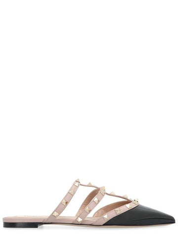 Valentino Garavani Valentino Garavani - Rockstud Patent Leather Mules - VALENTINO - BALAAN 1