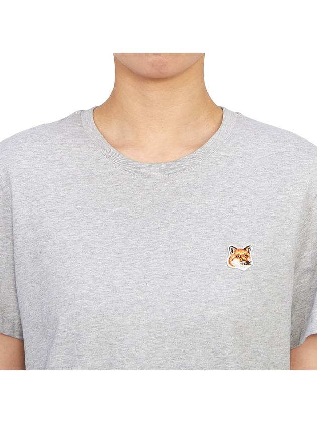 Fox Head Patch Regular Short Sleeve T-Shirt Grey - MAISON KITSUNE - BALAAN 6