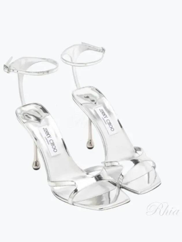 Ankle strap metallic sandal heel IXIA sandals 95 QUI SilVE - JIMMY CHOO - BALAAN 1