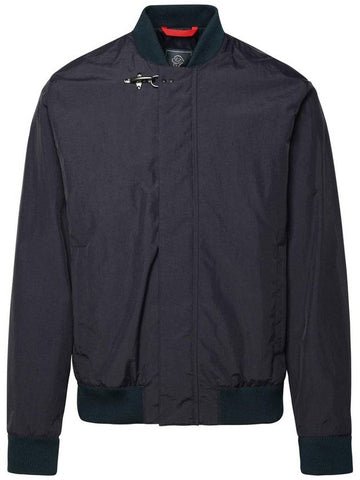 Fay Navy Polyamide Bomber Jacket - FAY - BALAAN 1