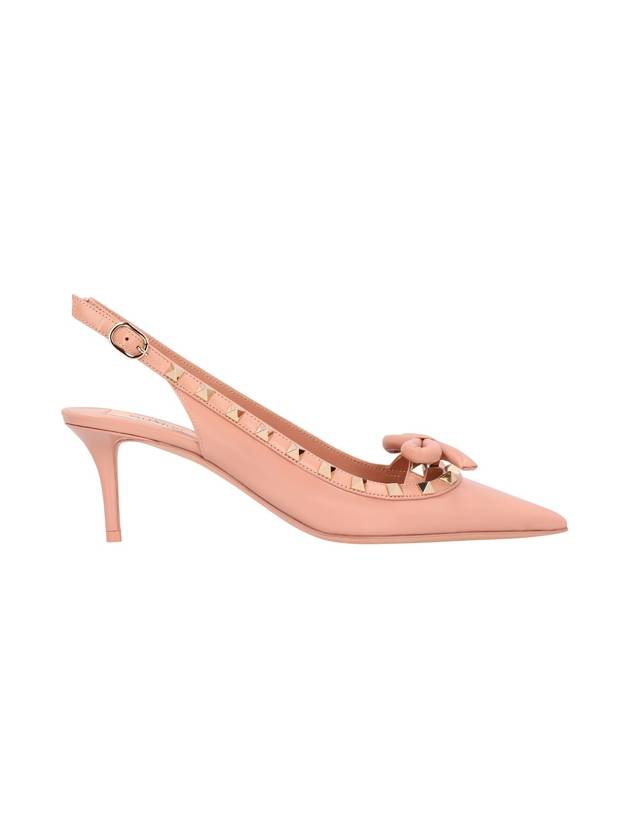 Rockstud bow slingback heel pink - VALENTINO - BALAAN 2