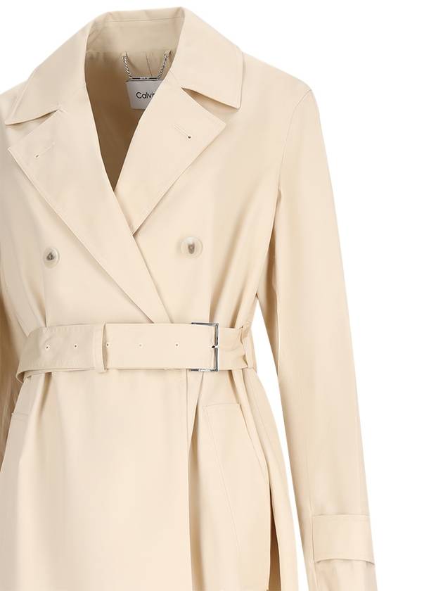 TWILL TRENCH COAT - CALVIN KLEIN - BALAAN 3