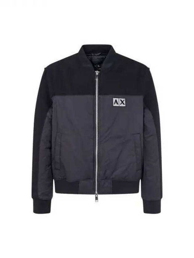 Men s logo patch color scheme blouson jacket black 270927 - ARMANI EXCHANGE - BALAAN 1